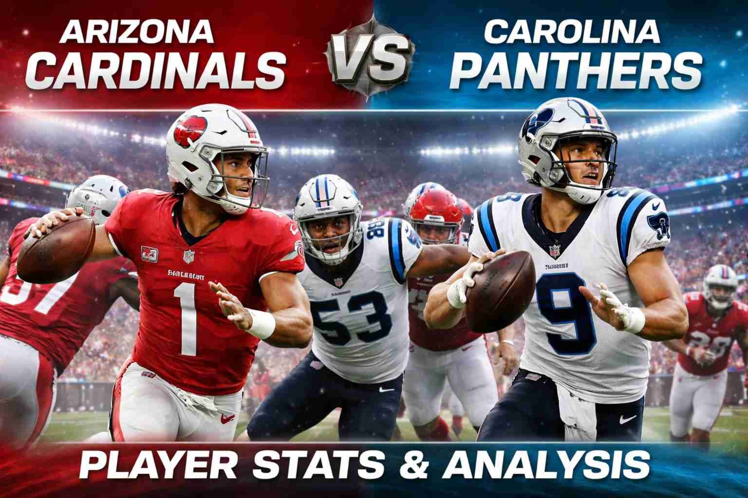 Arizona Cardinals vs Carolina Panthers Match Player Stats