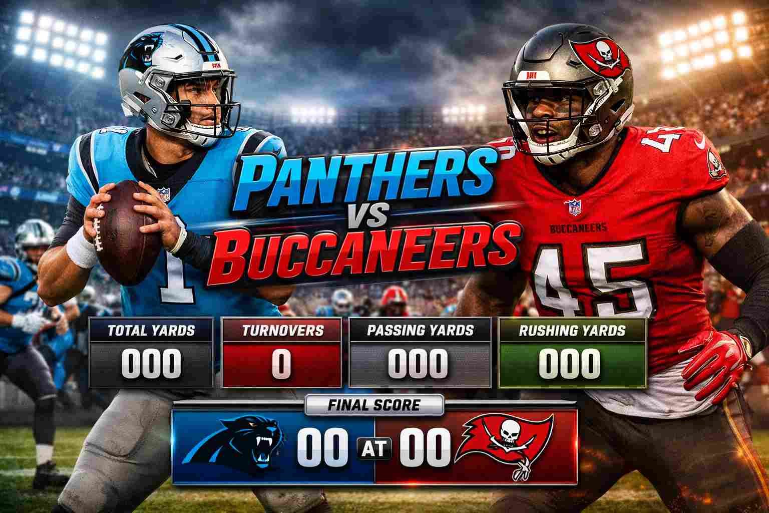 Carolina Panthers vs Tampa Bay Buccaneers Stats