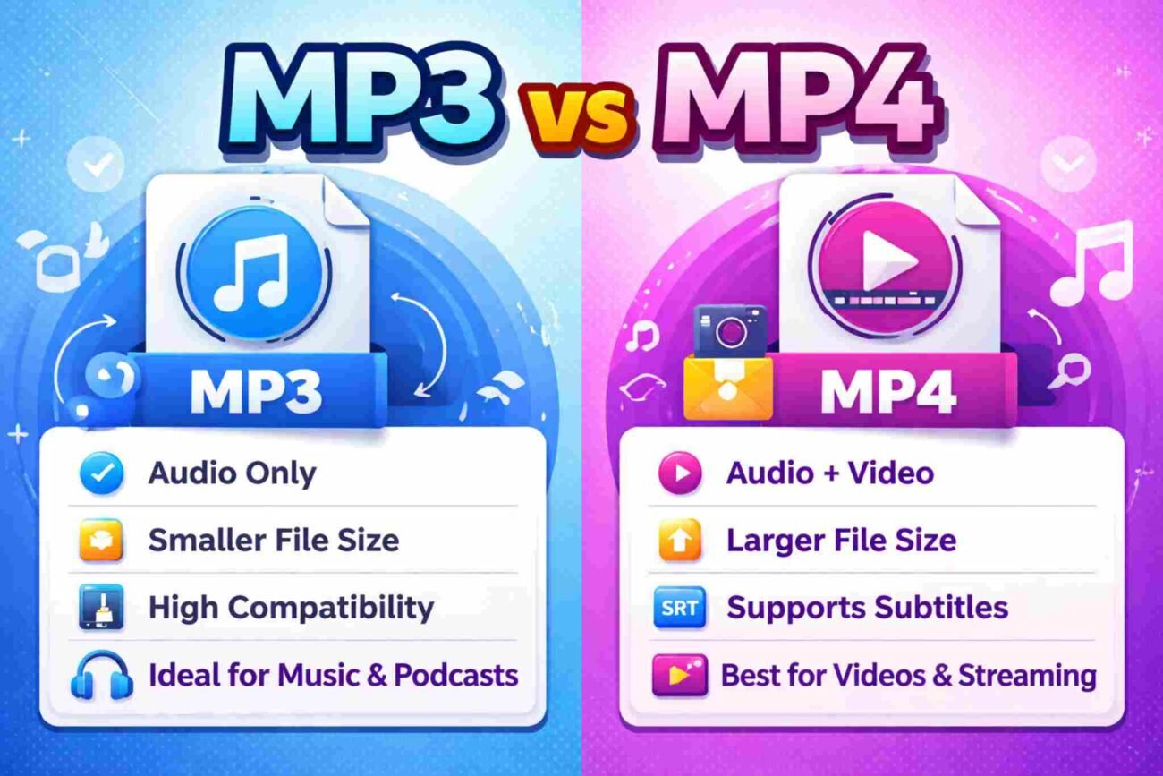 MP3 vs MP4: What Is the Difference?