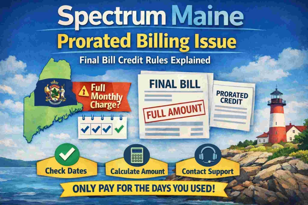 Spectrum Maine Prorated Billing Issue